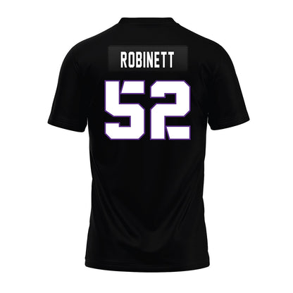 TCU - NCAA Football : Blake Robinett - Black Premium Football Jersey-1