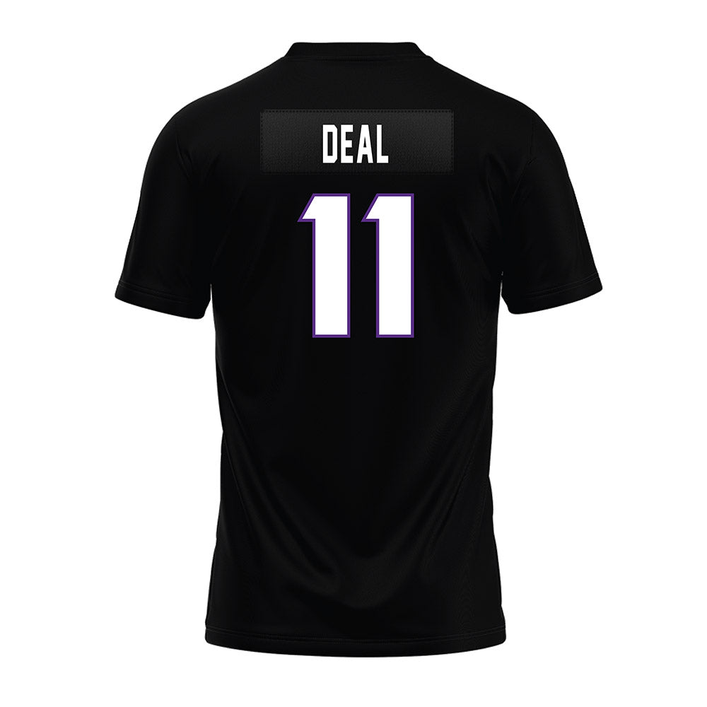 TCU - NCAA Football : Devean Deal - Black Premium Football Jersey-1