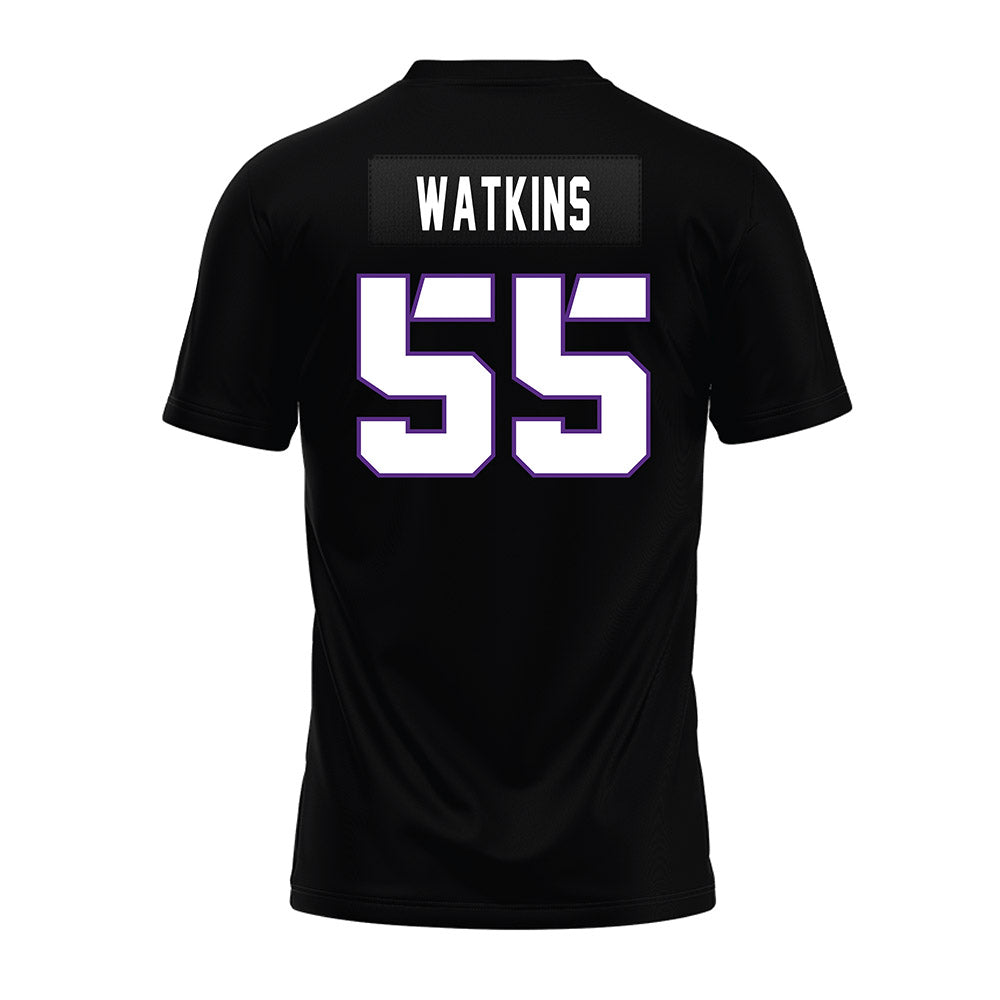 TCU - NCAA Football : Lawson Watkins - Black Premium Football Jersey-1