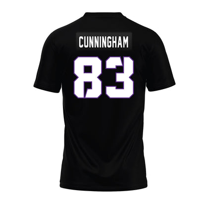 TCU - NCAA Football : Keagan Cunningham - Black Premium Football Jersey-1