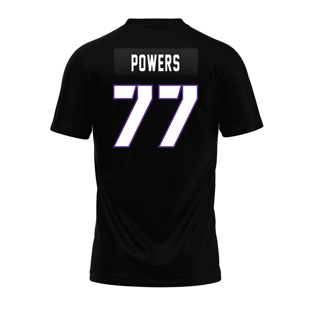TCU - NCAA Football : Cooper Powers - Black Premium Football Jersey-1