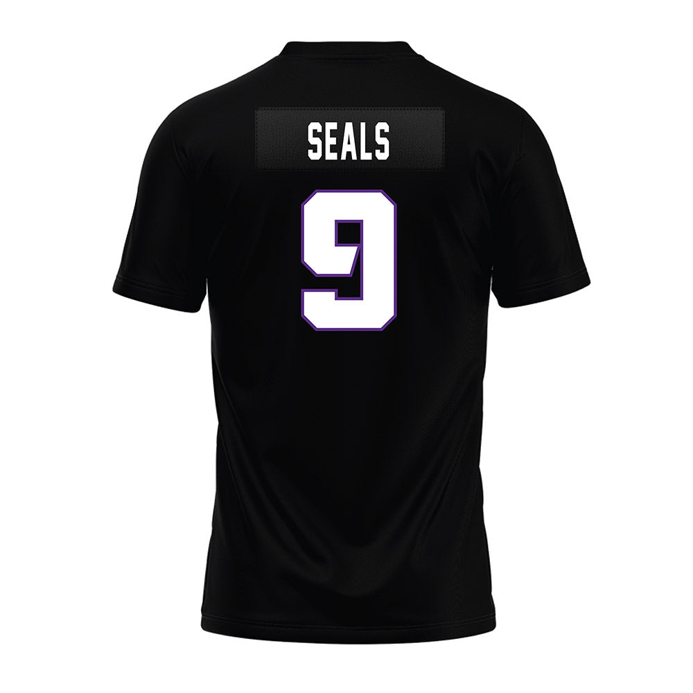 TCU - NCAA Football : Ken Seals - Black Premium Football Jersey-1