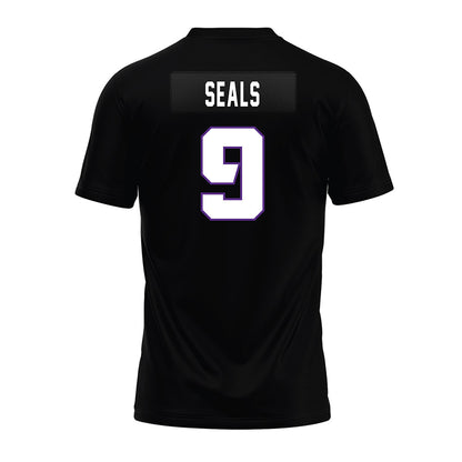 TCU - NCAA Football : Ken Seals - Black Premium Football Jersey-1