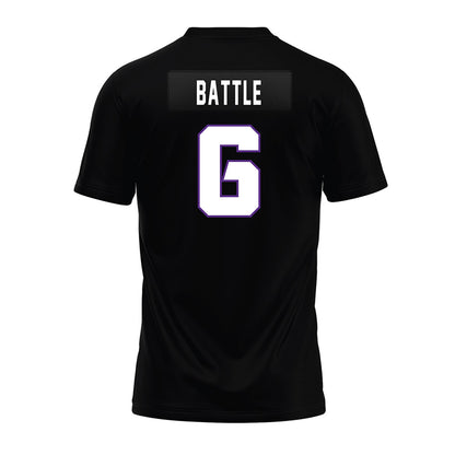 TCU - NCAA Football : Trent Battle - Black Premium Football Jersey-1