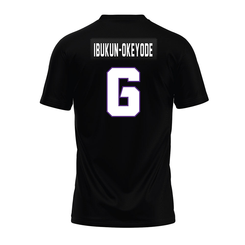 TCU - NCAA Football : Micheal Ibukun-Okeyode - Black Premium Football Jersey-1