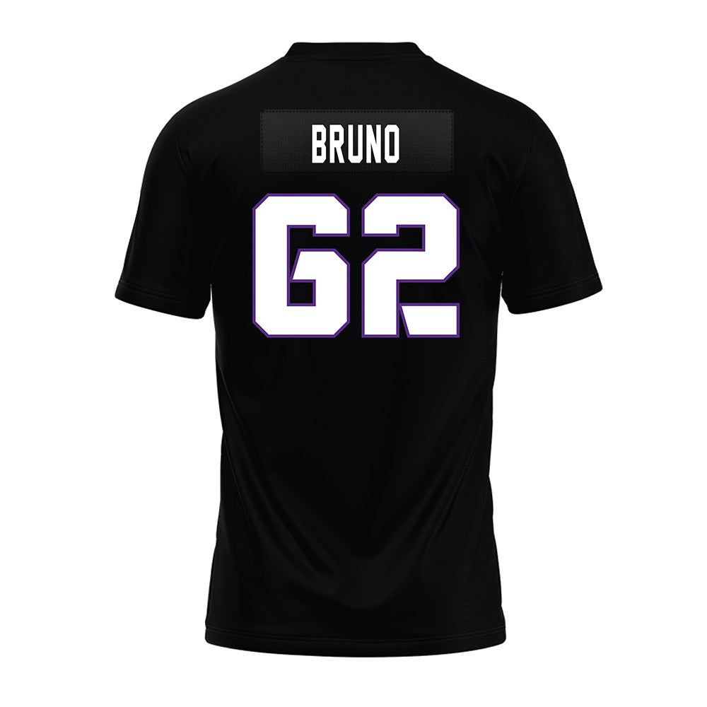TCU - NCAA Football : Carson Bruno - Black Premium Football Jersey-1