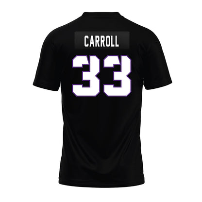 TCU - NCAA Football : Maxwell Carroll - Black Premium Football Jersey-1