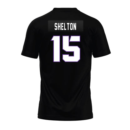 TCU - NCAA Football : Terry Shelton - Black Premium Football Jersey-1