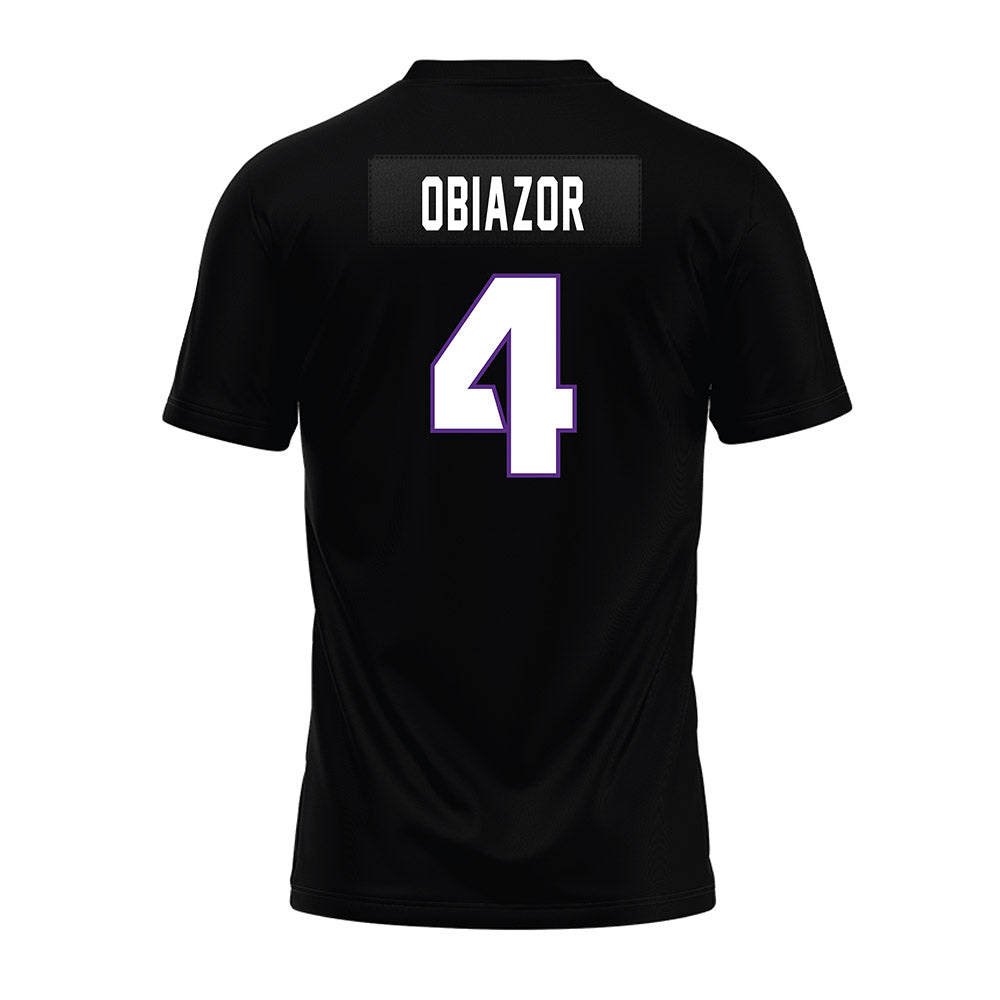 TCU - NCAA Football : Namdi Obiazor - Black Premium Football Jersey-1