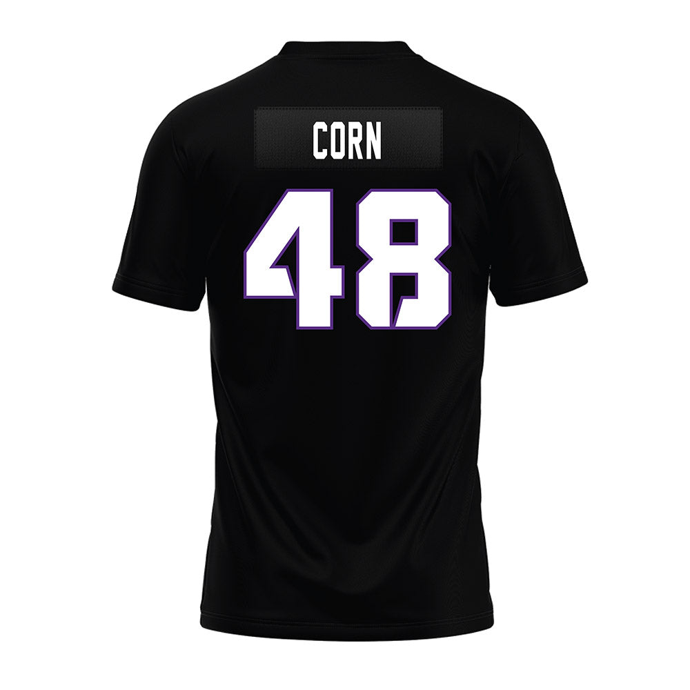 TCU - NCAA Football : Anders Corn - Black Premium Football Jersey-1