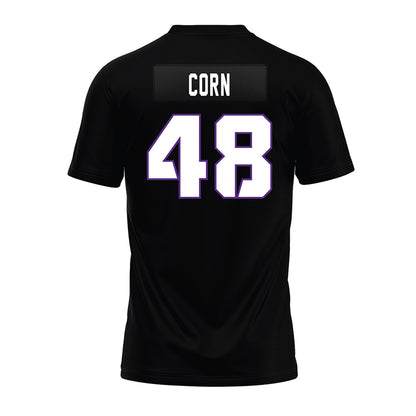 TCU - NCAA Football : Anders Corn - Black Premium Football Jersey-1