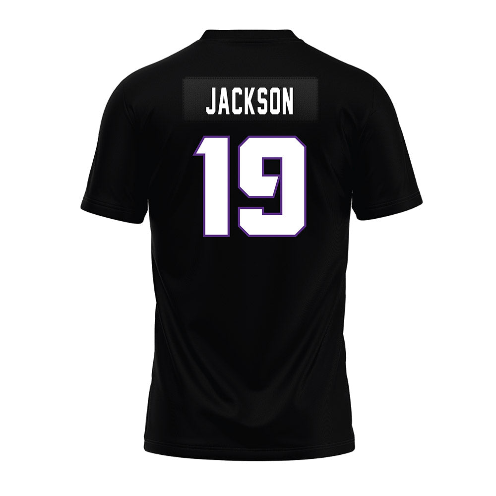 TCU - NCAA Football : Kylin Jackson - Black Premium Football Jersey-1
