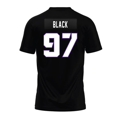 TCU - NCAA Football : Easton Black - Black Premium Football Jersey-1