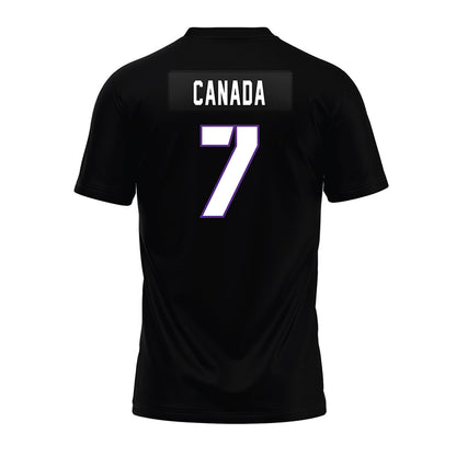 TCU - NCAA Football : Channing Canada - Black Premium Football Jersey-1