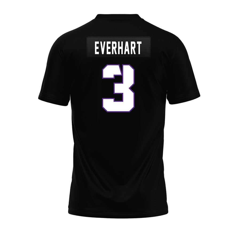 TCU - NCAA Football : Major Everhart - Black Premium Football Jersey-1