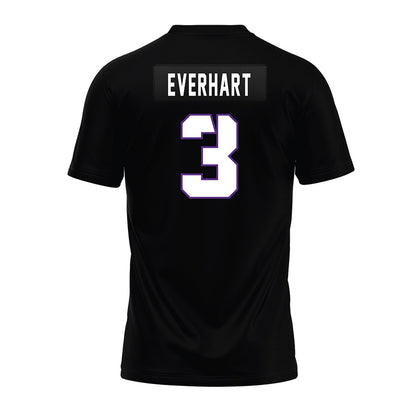 TCU - NCAA Football : Major Everhart - Black Premium Football Jersey-1