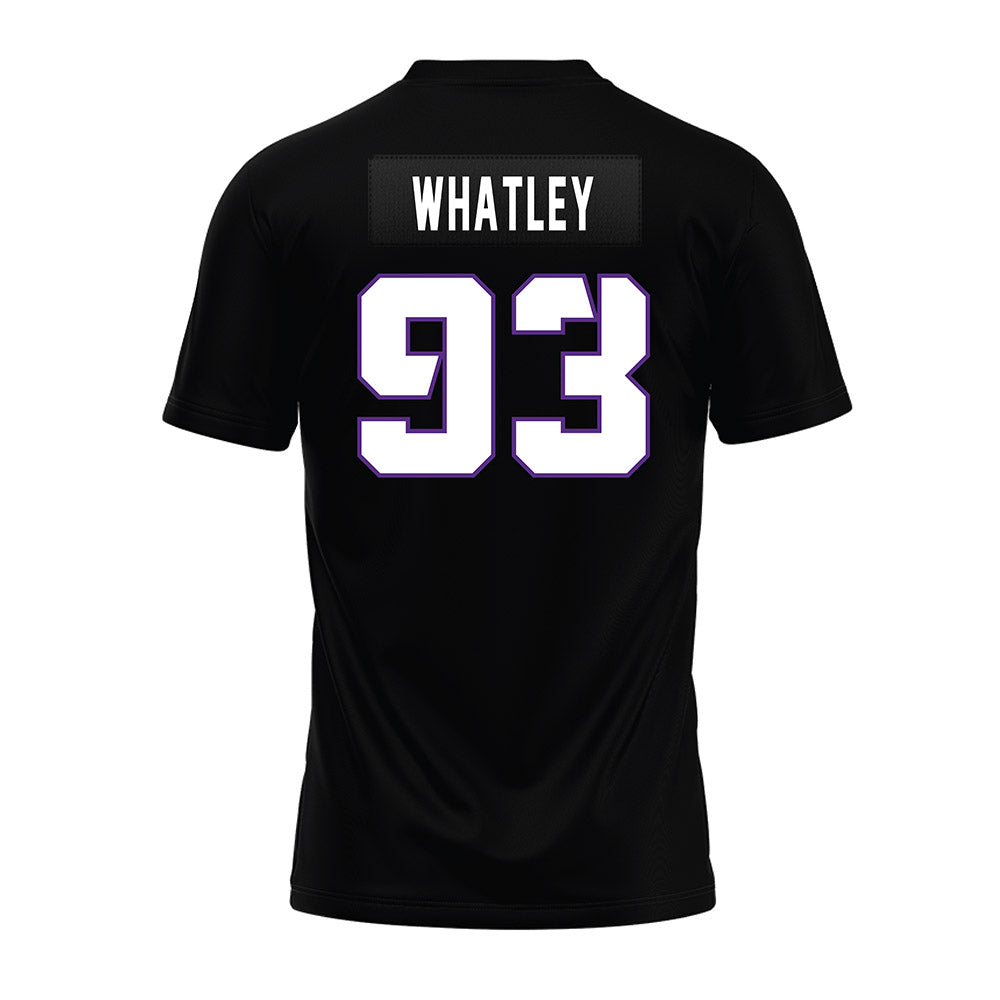 TCU - NCAA Football : William Whatley - Black Premium Football Jersey-1