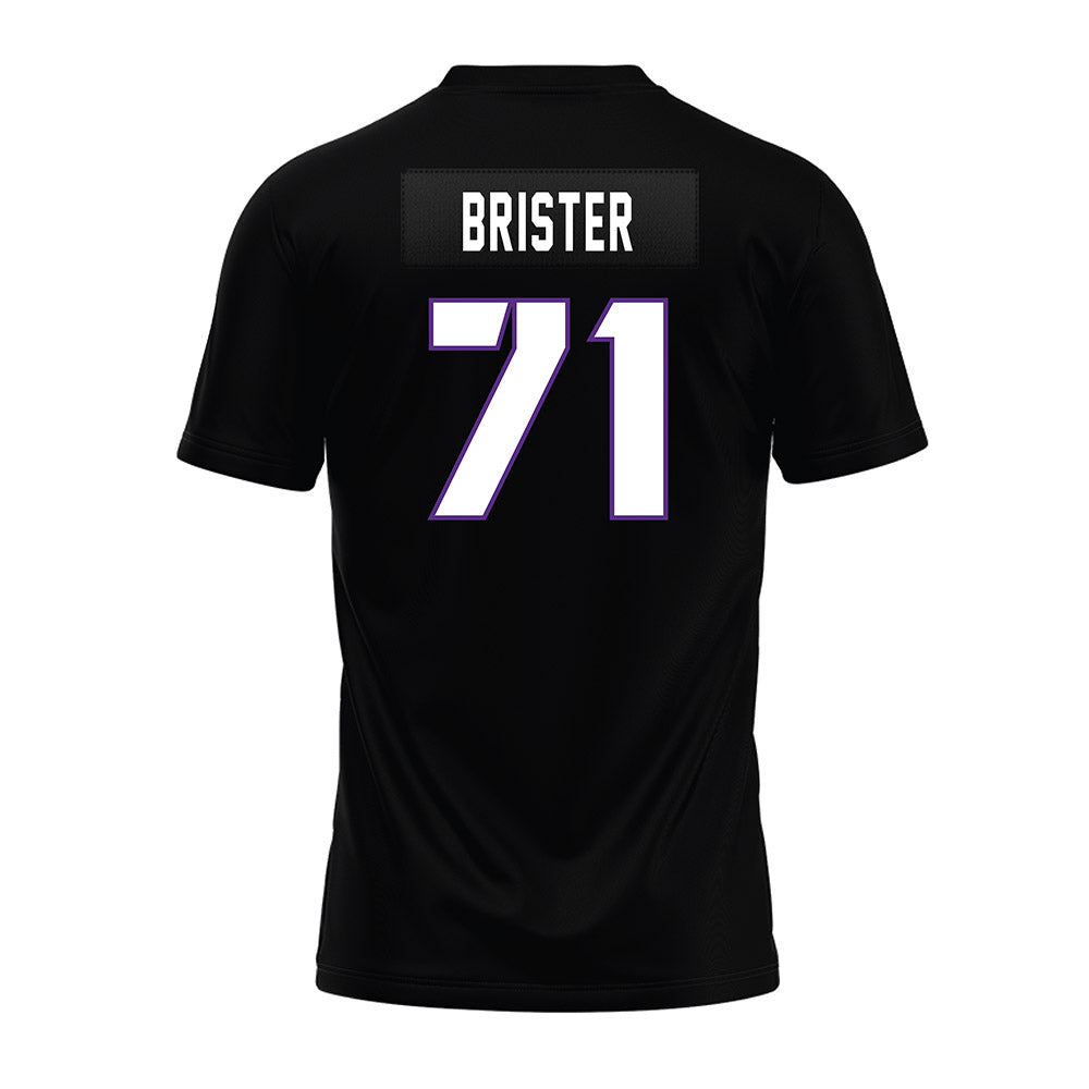 TCU - NCAA Football : Creece Brister - Black Premium Football Jersey-1