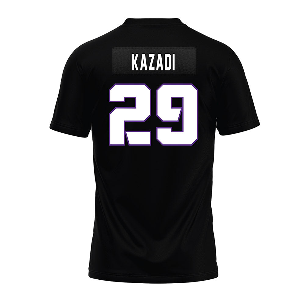 TCU - NCAA Football : Rohon Kazadi - Black Premium Football Jersey-1