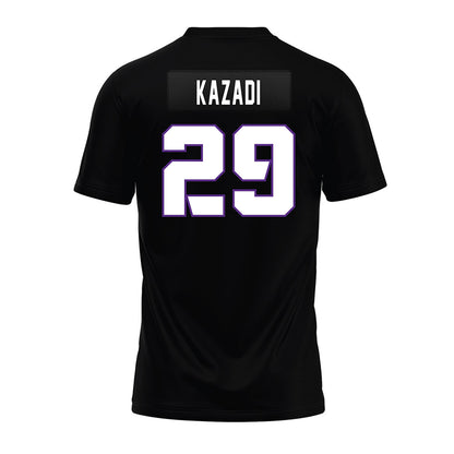 TCU - NCAA Football : Rohon Kazadi - Black Premium Football Jersey-1