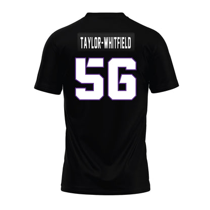 TCU - NCAA Football : Benjamin Taylor-Whitfield - Black Premium Football Jersey-1