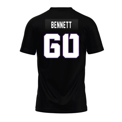 TCU - NCAA Football : Cade Bennett - Black Premium Football Jersey-1