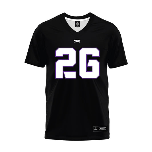 TCU - NCAA Football : Jeremy Payne - Black Premium Football Jersey-0
