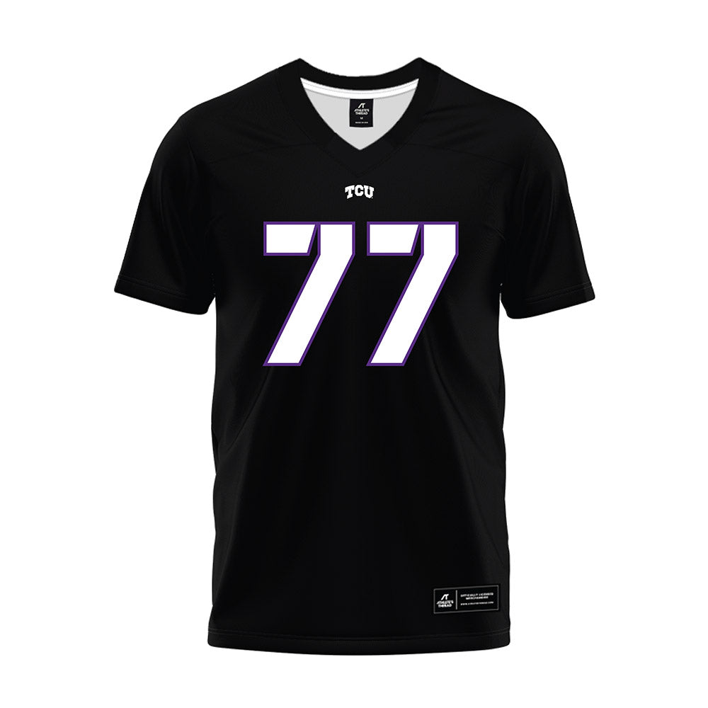 TCU - NCAA Football : Cooper Powers - Black Premium Football Jersey-0