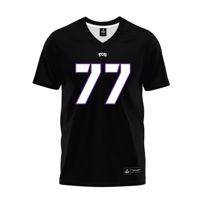 TCU - NCAA Football : Cooper Powers - Black Premium Football Jersey-0