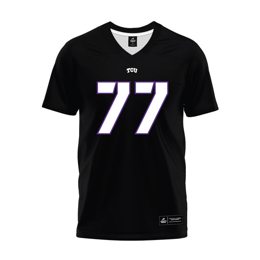 TCU - NCAA Football : Cooper Powers - Black Premium Football Jersey-0