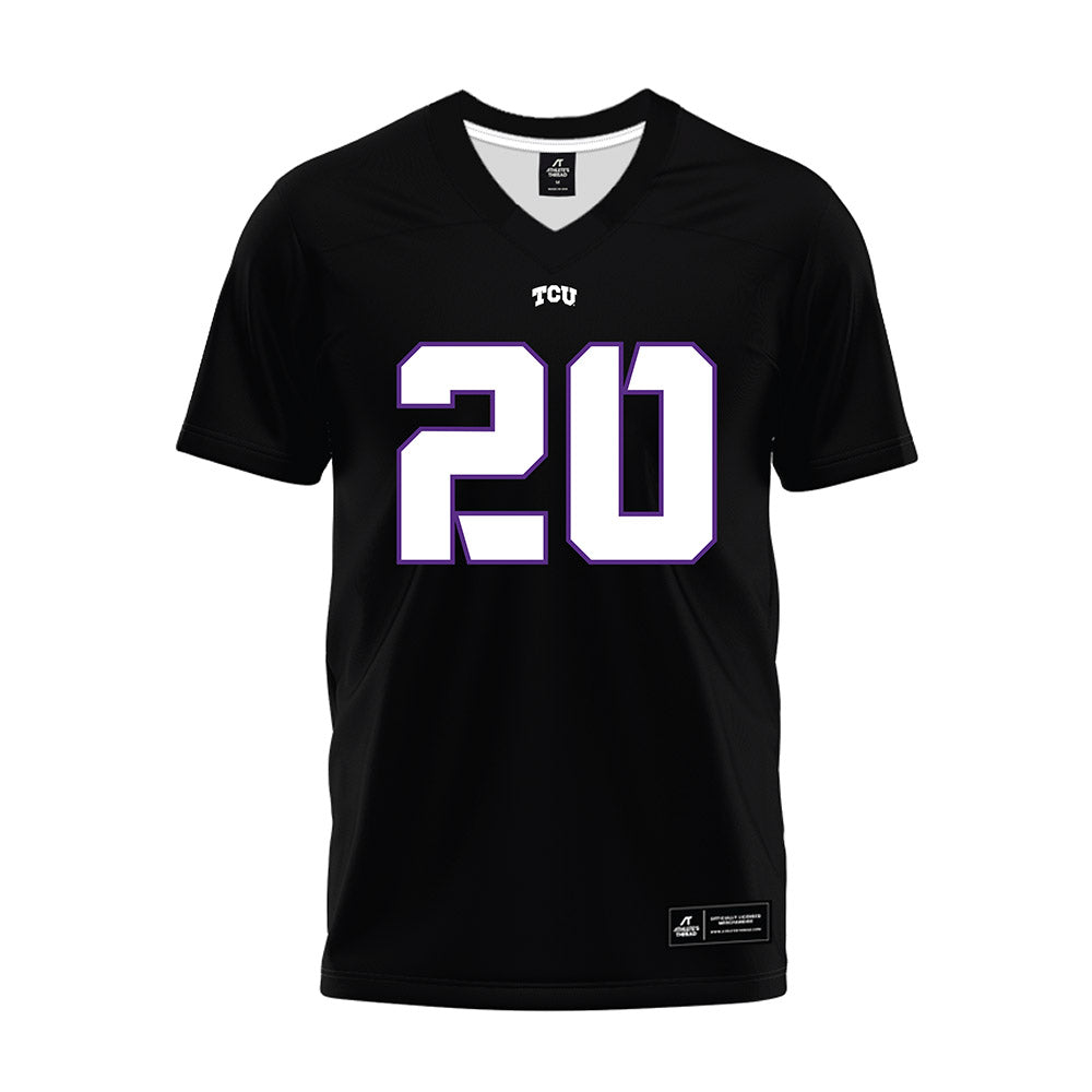 TCU - NCAA Football : Jevon McIver Jr - Black Premium Football Jersey-0
