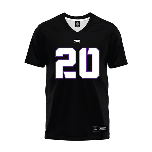 TCU - NCAA Football : Jevon McIver Jr - Black Premium Football Jersey-0