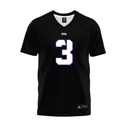 TCU - NCAA Football : Kaleb Elarms-Orr - Black Premium Football Jersey-0