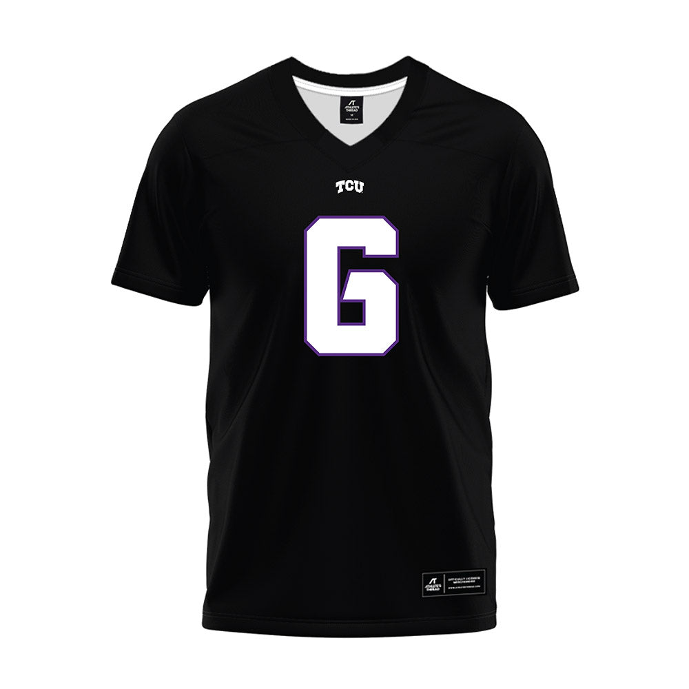 TCU - NCAA Football : Trent Battle - Black Premium Football Jersey-0