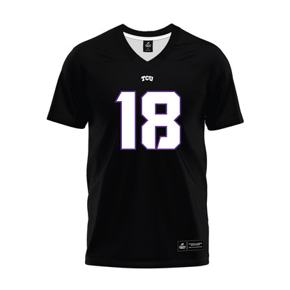 TCU - NCAA Football : Kaden McFadden - Black Premium Football Jersey-0