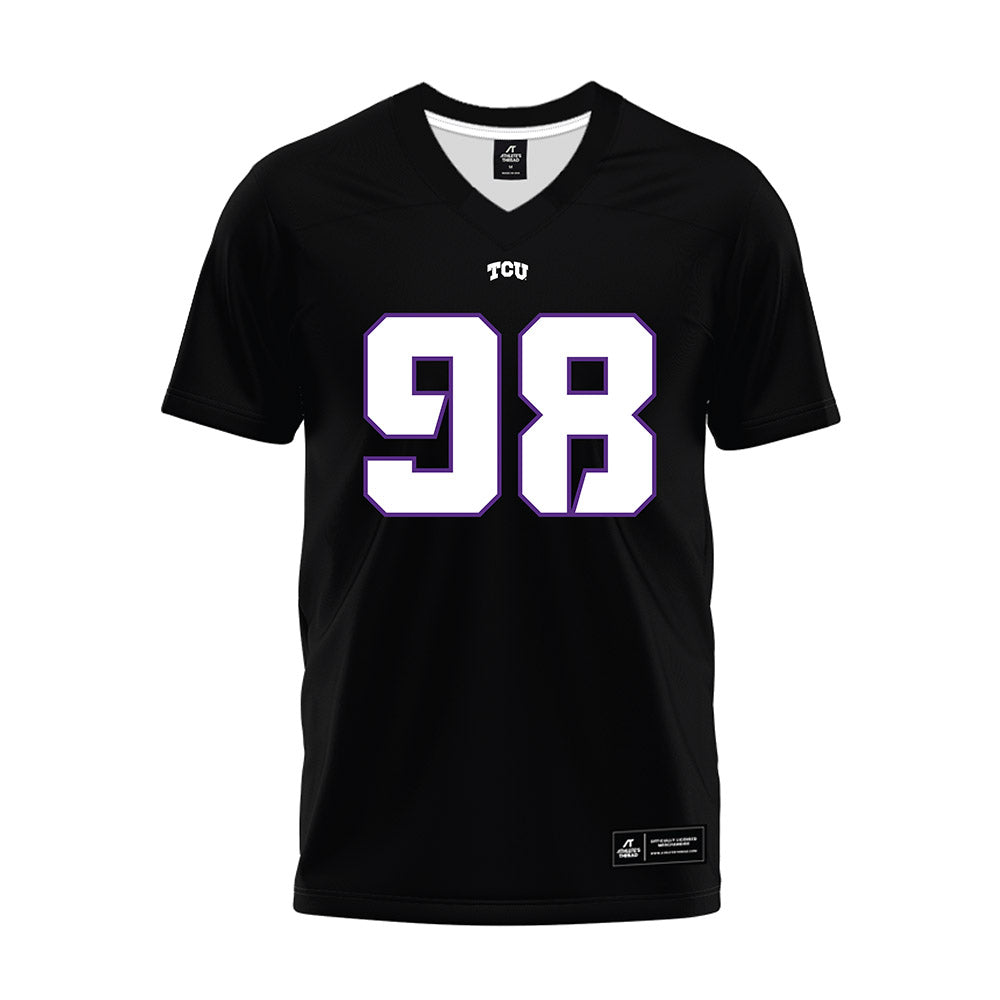 TCU - NCAA Football : Sterlin Brooks - Black Premium Football Jersey-0