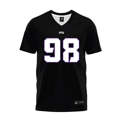 TCU - NCAA Football : Sterlin Brooks - Black Premium Football Jersey-0