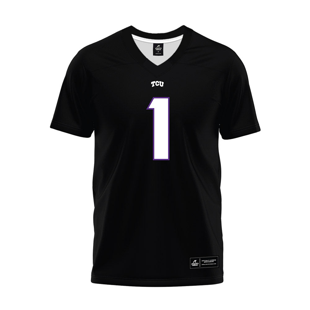 TCU - NCAA Football : Austin Jordan - Black Premium Football Jersey-0