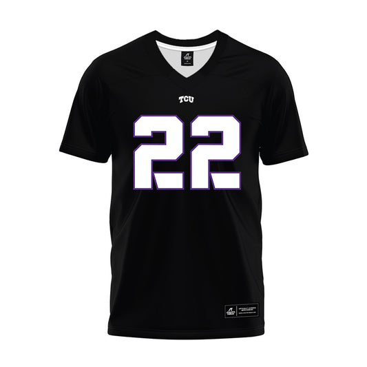 TCU - NCAA Football : Fletcher Fierro - Black Premium Football Jersey-0