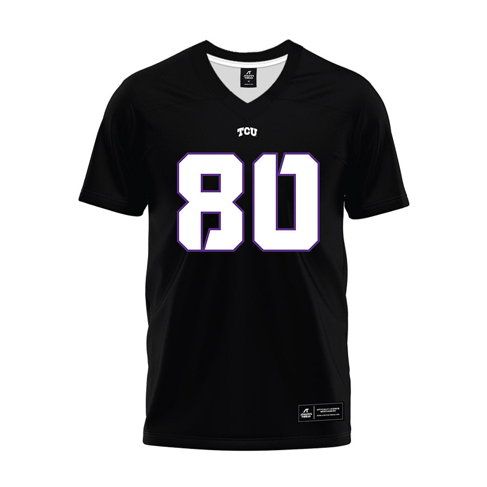 TCU - NCAA Football : Jacobe Hayes - Black Premium Football Jersey-0