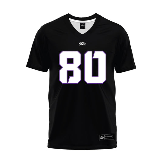 TCU - NCAA Football : Jacobe Hayes - Black Premium Football Jersey-0