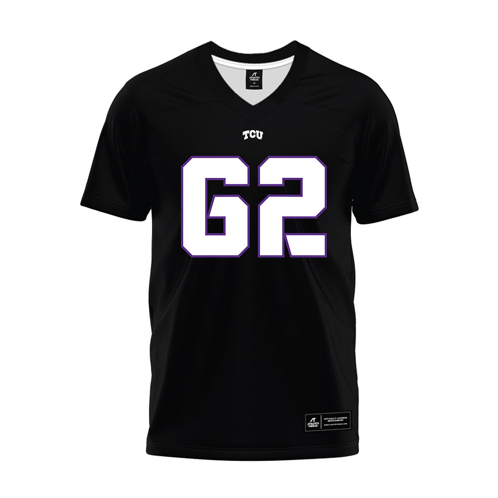 TCU - NCAA Football : Carson Bruno - Black Premium Football Jersey-0