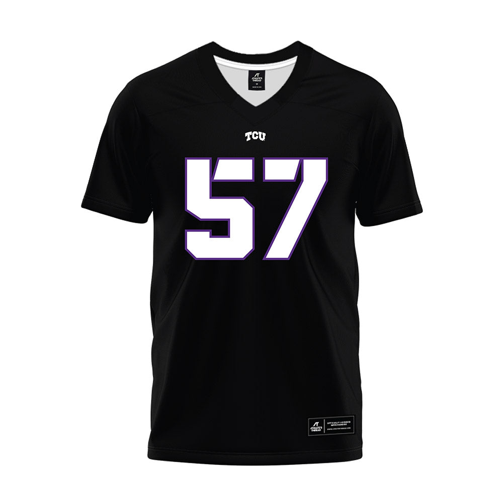 TCU - NCAA Football : Samir Camacho - Black Premium Football Jersey-0