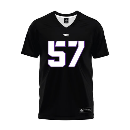 TCU - NCAA Football : Samir Camacho - Black Premium Football Jersey-0