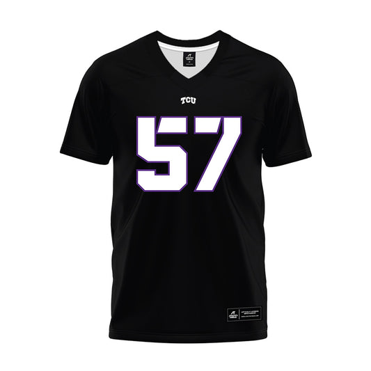 TCU - NCAA Football : Samir Camacho - Black Premium Football Jersey-0