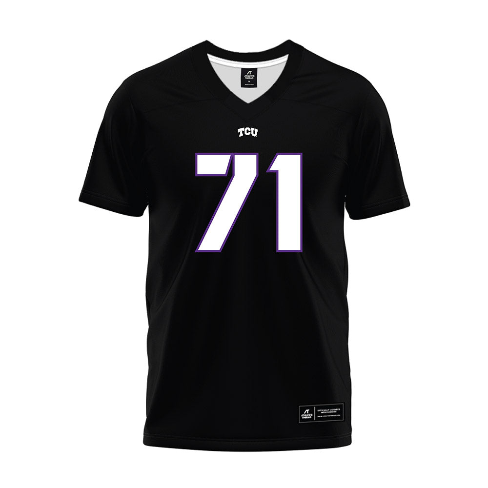 TCU - NCAA Football : Creece Brister - Black Premium Football Jersey-0