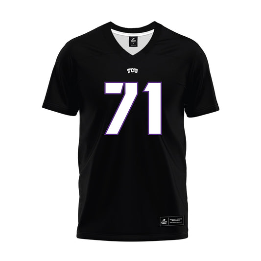TCU - NCAA Football : Creece Brister - Black Premium Football Jersey-0