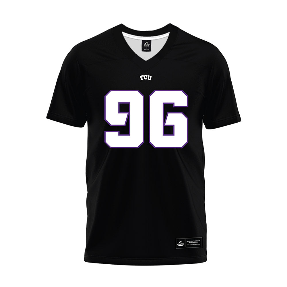 TCU - NCAA Football : Cal Keeler - Black Premium Football Jersey-0