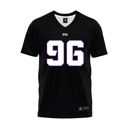 TCU - NCAA Football : Cal Keeler - Black Premium Football Jersey-0