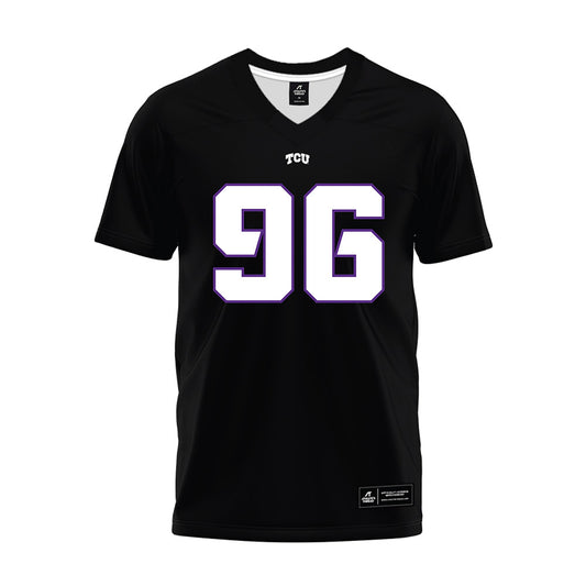 TCU - NCAA Football : Cal Keeler - Black Premium Football Jersey-0